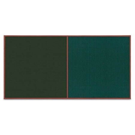 United Visual Products Enclosed Corkboard, 1 Door, 72"x48", 4" Fra, UV3412-WHITE-RUBBER UV3412-WHITE-RUBBER